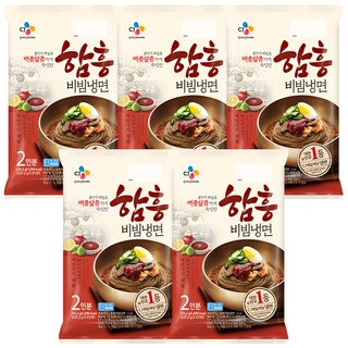 CJ제일제당 함흥비빔냉면 2인분 x 5팩, 총 474.4g 함흥냉면 CJ제일제당 함흥비빔냉면 2인분 x 5팩, 총 474.4g 함흥냉면