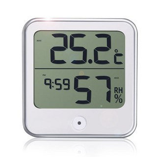 카스 우주 디지털 온도계 습도계 시계 온도계 신생아 알람 CLTR-100 T033 TE-303 TE-501W, 1개, 우주헬스케어 온습도계 (화이트)