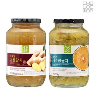 초록원) 꿀생강차1kg + 제주 청귤차1kg