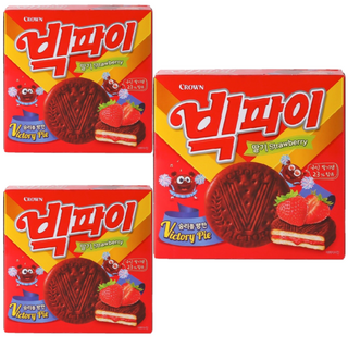 크라운 빅파이 딸기, 324g, 3개