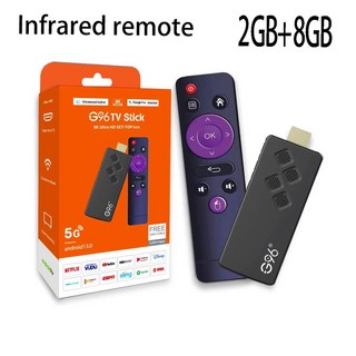 UI Allwinner Tv 버전 16GB 원격 안드로이드 Q2 G96 BOX TV 스틱 ATV 2GB 음성 휴대용 글로벌 BT 스트리밍 4k H313 13.0 미디어, 03 G96-0208-IR, 1개