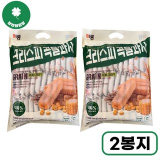 미룡 크리스피 롤 대용량 곡물 과자, 650g, 2개