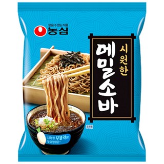 농심 메밀소바, 127g, 4개