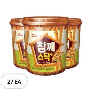 청우식품 참깨스틱 진, 220g, 27개