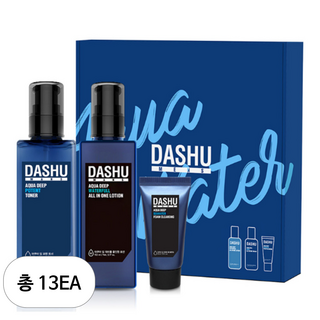 다슈 맨즈 아쿠아 스킨케어 기초 포텐 토너 153ml + 올인원 로션 153ml + 폼클렌징 30ml, 13세트