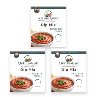 A Blend Above Tomato Basil Italiano Dip Mix 1 oz (3 Pack) 토마토 바질 이탈리아노 딥 믹스 위 블렌드 1온스 (3팩), 3개, 28g