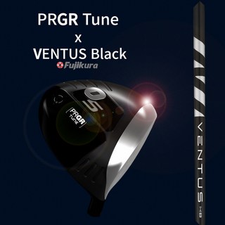 PRGR Tune 드라이버 + 벤투스 블랙6 샤프트 VENTUS 프리미엄 피팅, 9.5도, S