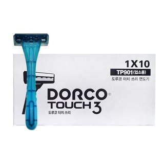 도루코 터치쓰리 3중날 일회용 면도기, 1개입, 40개