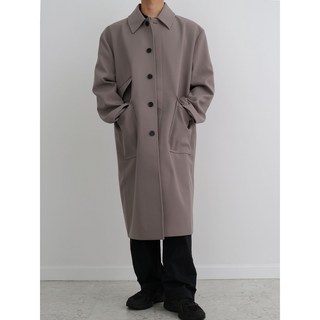 남자 가을 오버핏 발마칸 롱코트 2Color