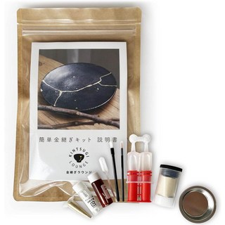 [공방상점] 일본 직수입 라이트 초보자 간단 킨츠키 세트 (식기 사용 적합)