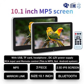 RCA 와이파이 미러링 차량 뒷좌석 화면 비디오 플레이어 자동차 머리 받침 모니터 IPS TV 디스플레이 10 1 인치 안드로이드 12 2 32G 카플레이