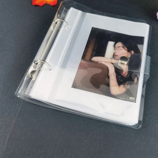 프리파워 투명 사진앨범3x5 4x6 미니 폴라로이드 앨범 바인더 DIY 앨범 선물 사진 컬렉션, 투명색, 9x6.5 cm