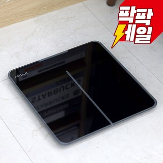 신일 전자식 강화유리 정밀 센서 슬림 체중계 6mm, SHM-5025, black, 1개