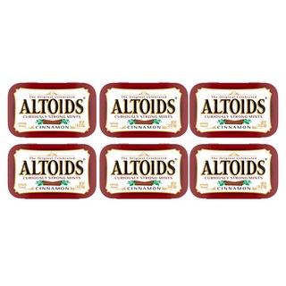 Altoids 알토이즈 큐리어슬리 스트롱 민트 시나몬 캔디 50g 6팩, 6개