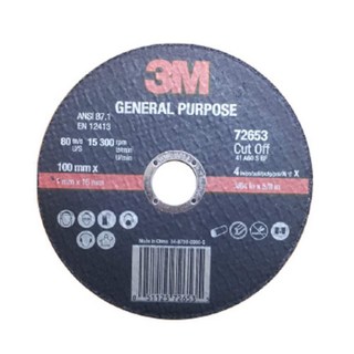 3M 보급형 100mm 절단석 25장 연마석 그라인드날 절단제 3m절단석 절삭날 연삭날, 1개