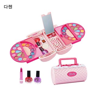 다렌 키즈뷰티 프로페셔널 장남감 메이크업 박스 화장품 화장놀이 명절 선물, 1세트, 아동 메이크업 선물 세트-B