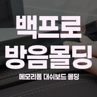 백프로 대쉬보드 방음몰딩, 1개