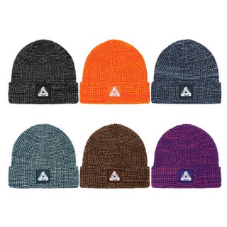 팔라스 스케이트보드 트라이퍼그 패치 비니 / Palace Tri-Ferg Patch Beanie, 퍼플, 1개