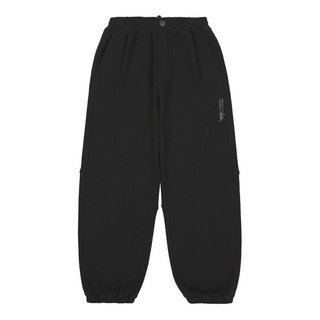 커브드 라인 블랙 조거팬츠AYI1PT07BK(블랙)