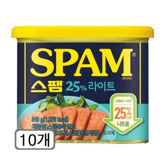 CJ제일제당 스팸(25프로라이트) 340g*10개, 10개