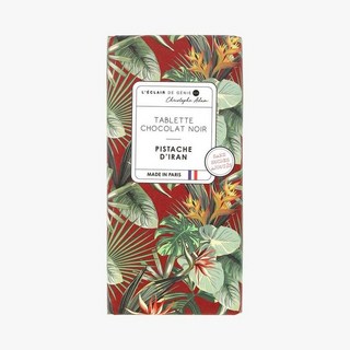 프랑스 에끌레어 드 제니 LECLAIR DE GENIE Pistachio chocolate 이란 피스타치오 다크 초콜릿 바 115g, 1개