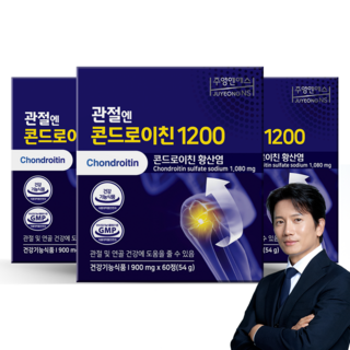 관절엔 콘드로이친 1200 900mg x 60정/ 3박스, 60정, 3개