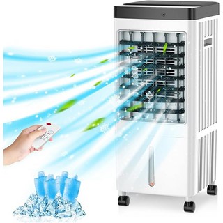 ThinkLife 초대형 이동식 에어쿨러 파워 냉풍기 10L 리모컨 전용아이스팩 4P 포함, 대형 냉풍기