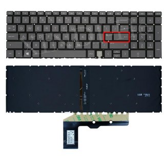 HP ENVY 블랙 영국 백라이트 키보드 17-cg0000 x360