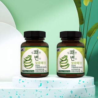 상쾌한 변수 알로에정 120정, 2개, 37.2g