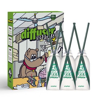 무무네 웁스 디퓨저, 3개, 500ml, 브리지 가든