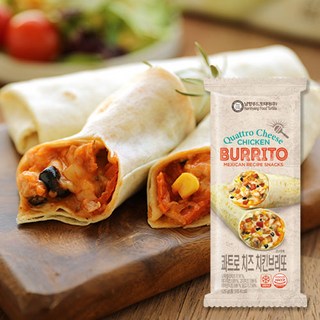 BURRITO 콰트로치즈 닭가슴살치킨 브리또, 5개, 125g