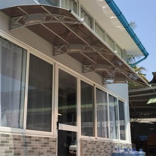 캐노픽스 1500 X 6200 상가어닝 호레움 창문셔터 차고 만들기 가림막휀스 조립식주차장, 투명렉산 회색 브라켓 실버 바, 1개