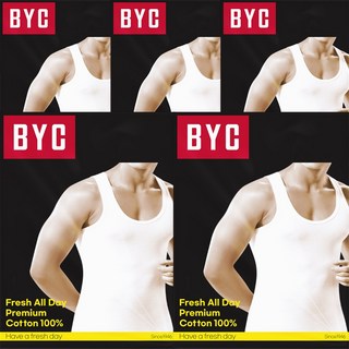 BYC 남자 베이직 순면 런닝 5매입 나시 메리야스 난닝구
