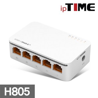 아이피타임 5포트 인터넷 스위칭 랜 허브 H805, 1개