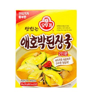 오뚜기 맛있는 즉석 애호박된장국 (18g 2입)x12개 1box, 18g, 121개