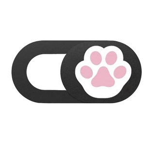 팬더 디자인 슬라이드 웹캠 커버 노트북 스마트폰 태블릿 프라이버시 보호용 렌즈 가림 커버, 발바닥 3개
