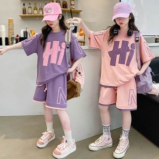 인싸모여 여아 초등 여름 반팔 반바지 상하세트