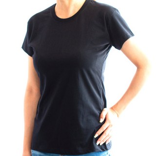 면 슬림핏 기본티