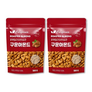그린마켓 구운아몬드 500g+500g, 2개