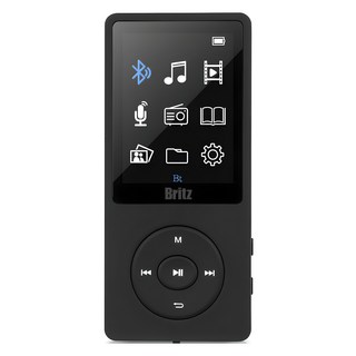 브리츠 블루투스 MP4 플레이어 8GB, 블랙, BZ-MP4800