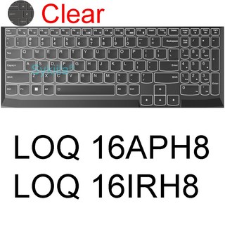 실리콘 보호대 스킨 케이스 키보드 커버 Lenovo LOQ Gaming 15 16 15ARP9 15IAX9 15IRH8 15IRX9 15AHP9 16APH8 16IRH8, Clear 3, 1개