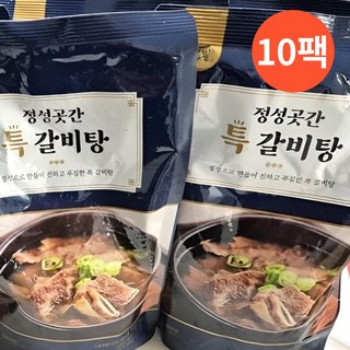 정성곳간 국내산 특 갈비탕 실온보관 강순의 갈비탕 700g 10팩, 10개