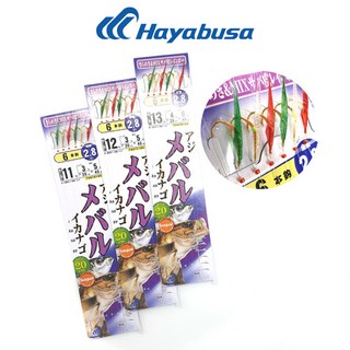 하야부사 볼락카드채비 T90701B5 6본입, 11호, 6개, 1개입