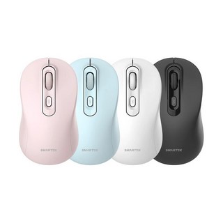 무선 블루투스 저소음 마우스 4컬러, 블루(STM-BT1200), 화이트,블랙,블루,핑크