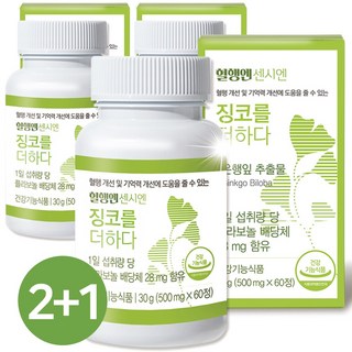 혈행엔 센시엔 징코를더하다, 60정, 3박스