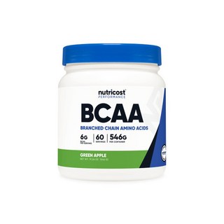 BCAA 60회분 대용량 아미노산 헬스보충제 그린애플맛, 566g, 1개