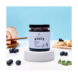 [아빠랑] 곡물당으로 만든 블루베리잼 220g x 3개 SET (선물박스포장)