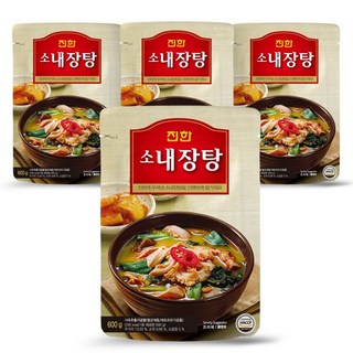 진한 소내장탕, 600g, 4개