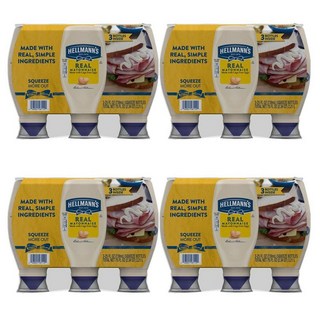 Hellmann's 헬맨스 리얼 마요네즈, 12개, 739ml