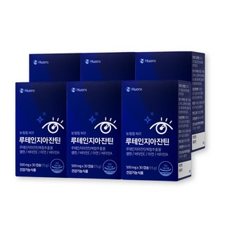 휴온스 루테인 지아잔틴 눈건강 5중 기능성 30캡슐 6박스, 6개, 30정